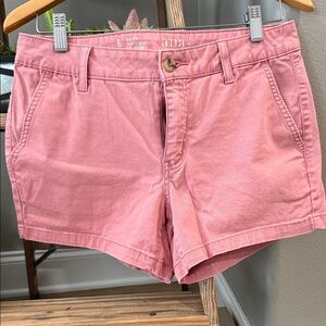 a.n.a Pink Cotton Chino Shortie Shorts